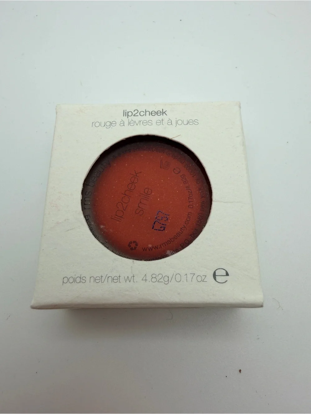 RMS Beauty Lip2Cheek (0.15 oz.) Smile Cream Blush Lip Color Multitasking